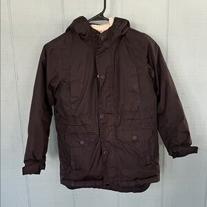 Lands' End Boys Black Parka